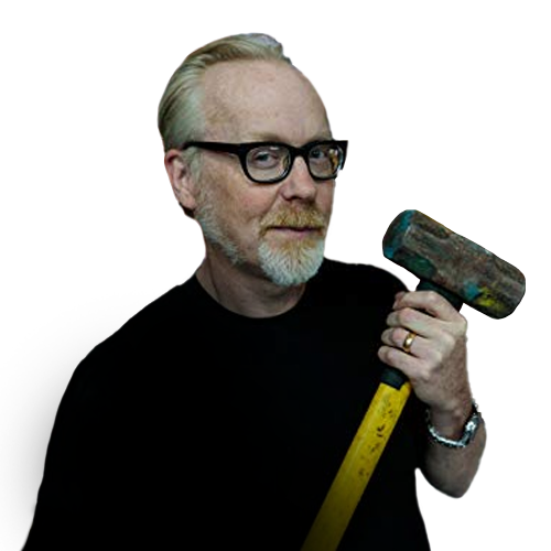 Adam Savage Holding Hammer