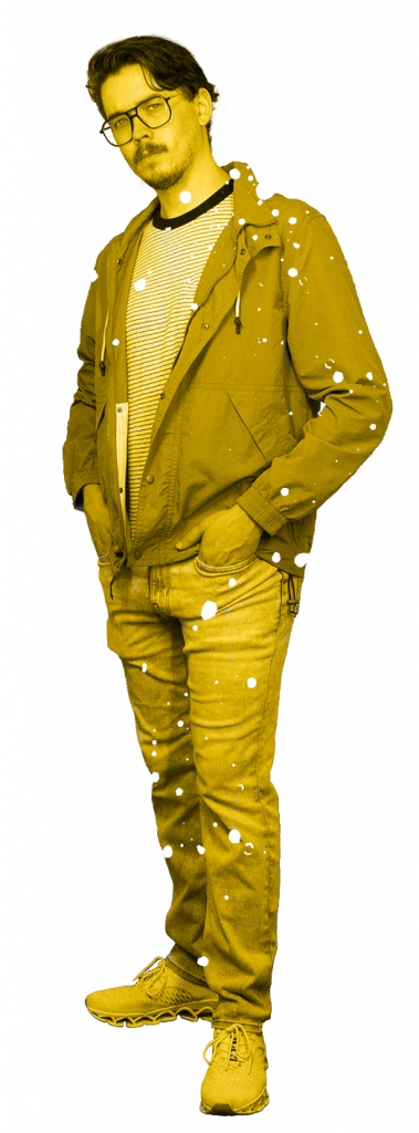 Mac Jacobsen Portrait Shot, Colored Yellow